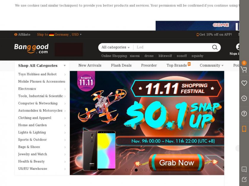 Online Shopping for Cool Gadgets, RC Quadcopter, 3D Printer at Banggood