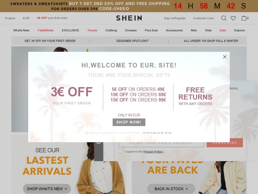 SheIn.com - Contemporary Women's Fashion at Affordable Prices